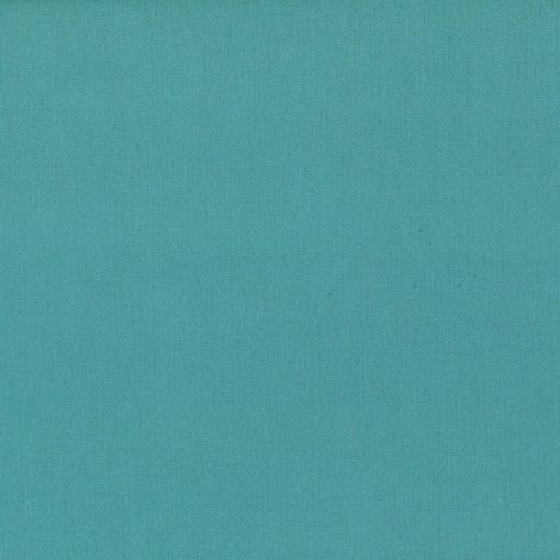 Ensfarvet bomuld/hør i turquoise fv. 327