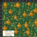 Bomuld med juleprint "Christmas Time"