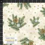 Bomuld med juleprint "Christmas Time"
