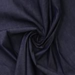Vævet bomulds chambray fv. darkblue 2001
