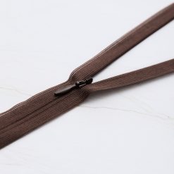 MTM usynlig lynlås 60 cm - fv. umber