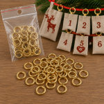 Messing ringe 24 stk. til julekalender