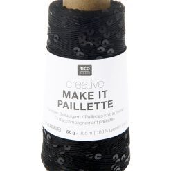 Rico Design | Creative Make It Paillette fv. 006 Black matt