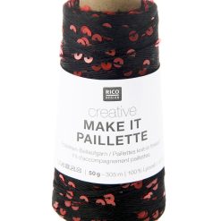 Rico Design | Creative Make It Paillette fv. 007 Black neon