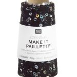 Rico Design | Creative Make It Paillette fv. 012 Black Silver
