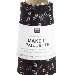 Rico Design | Creative Make It Paillette fv. 012 Black Silver