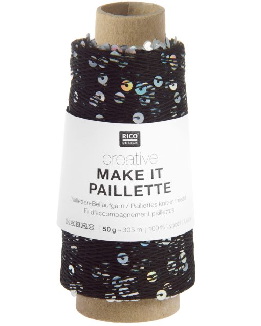 Rico Design | Creative Make It Paillette fv. 012 Black Silver