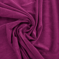 Bredriflet fløjl 6W i fuchsia