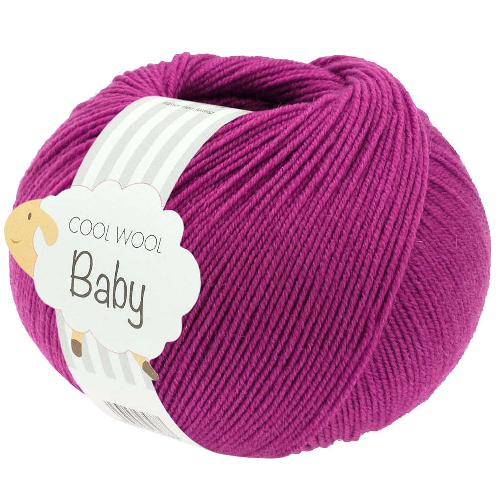 Cool Wool Baby | Rød-violet fv. 345