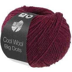 Cool Wool Big Dots | Burgundy fv. 104