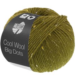 Cool Wool Big Dots | Olivengrøn fv. 107