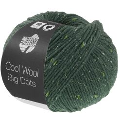 Cool Wool Big Dots | Mørkegrøn fv. 108