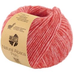 Natural Alpaca Pelo | Lys rød meleret fv. 38