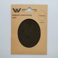 Lapper imiteret ruskind mini oval army