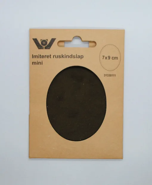 Lapper imiteret ruskind mini oval army