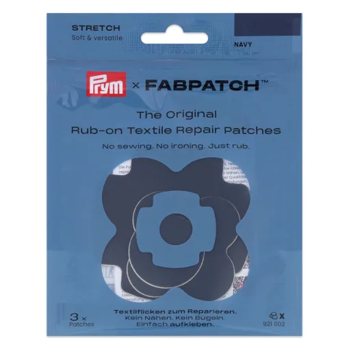Fabpatch stretch navy (3) selvklæb