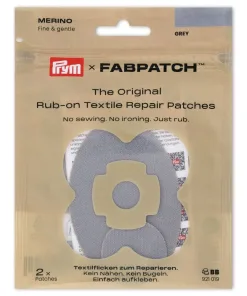 Fabpatch merino grå (2) selvklæb