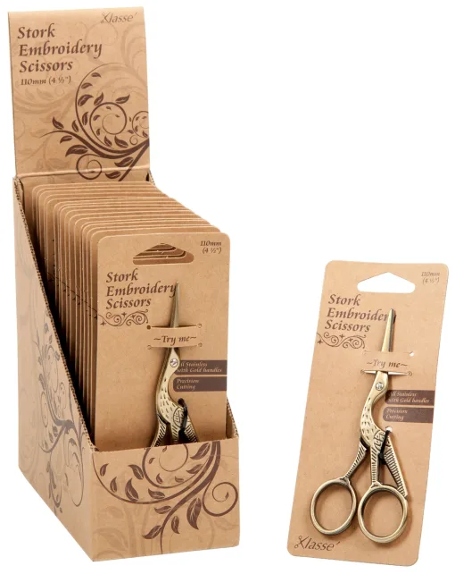 Antik guld storkesaks 11,4 cm