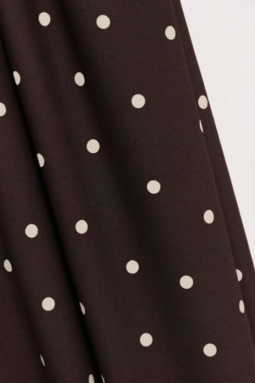 Mind the MAKER | Viscose crepe Jolly Dots fv. Umber