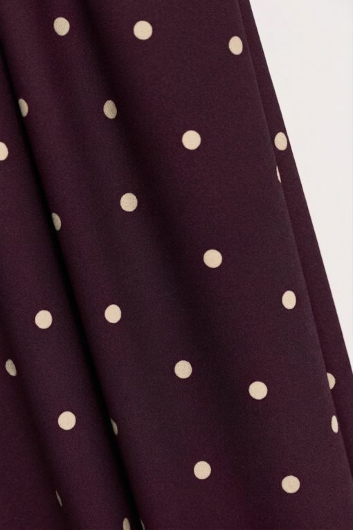 Mind the MAKER | Viscose crepe Jolly Dots fv. Mulberry