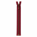 YKK 4mm antik mes. delbar 45 cm bordeaux
