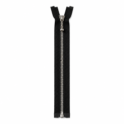 YKK 4mm alum. delbar 45 cm sort