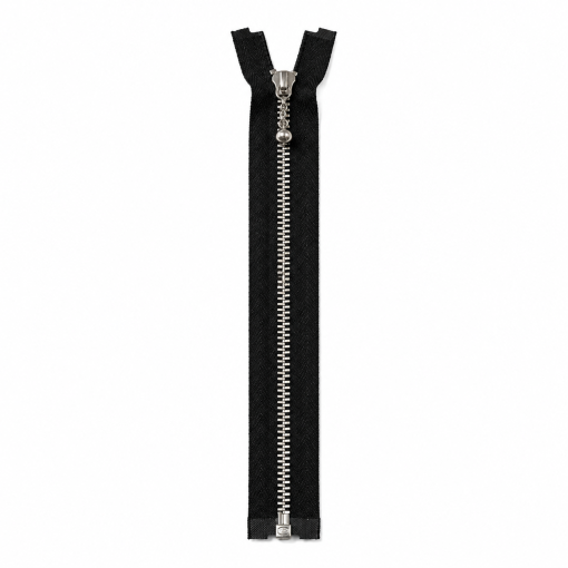 YKK 4mm alum. delbar 45 cm sort