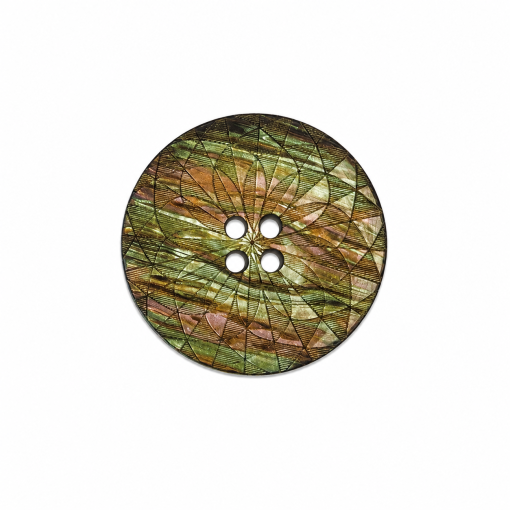 Knap 4 hul 20 mm perlemors look