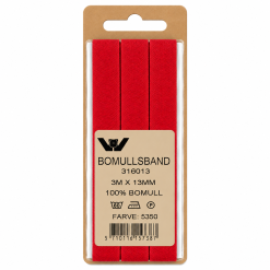 Bændel 13mm. 3 mtr. sb rød