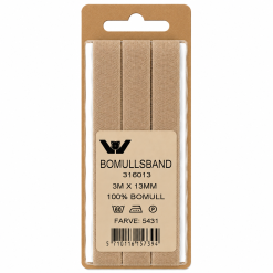 Bændel 13mm. 3 mtr. sb beige