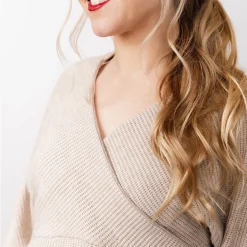 Named Clothing | Kajo batwing wrap sweater & kjole str. 32-56