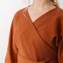 Named Clothing | Kajo batwing wrap sweater & kjole str. 32-56