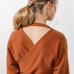 Named Clothing | Kajo batwing wrap sweater & kjole str. 32-56