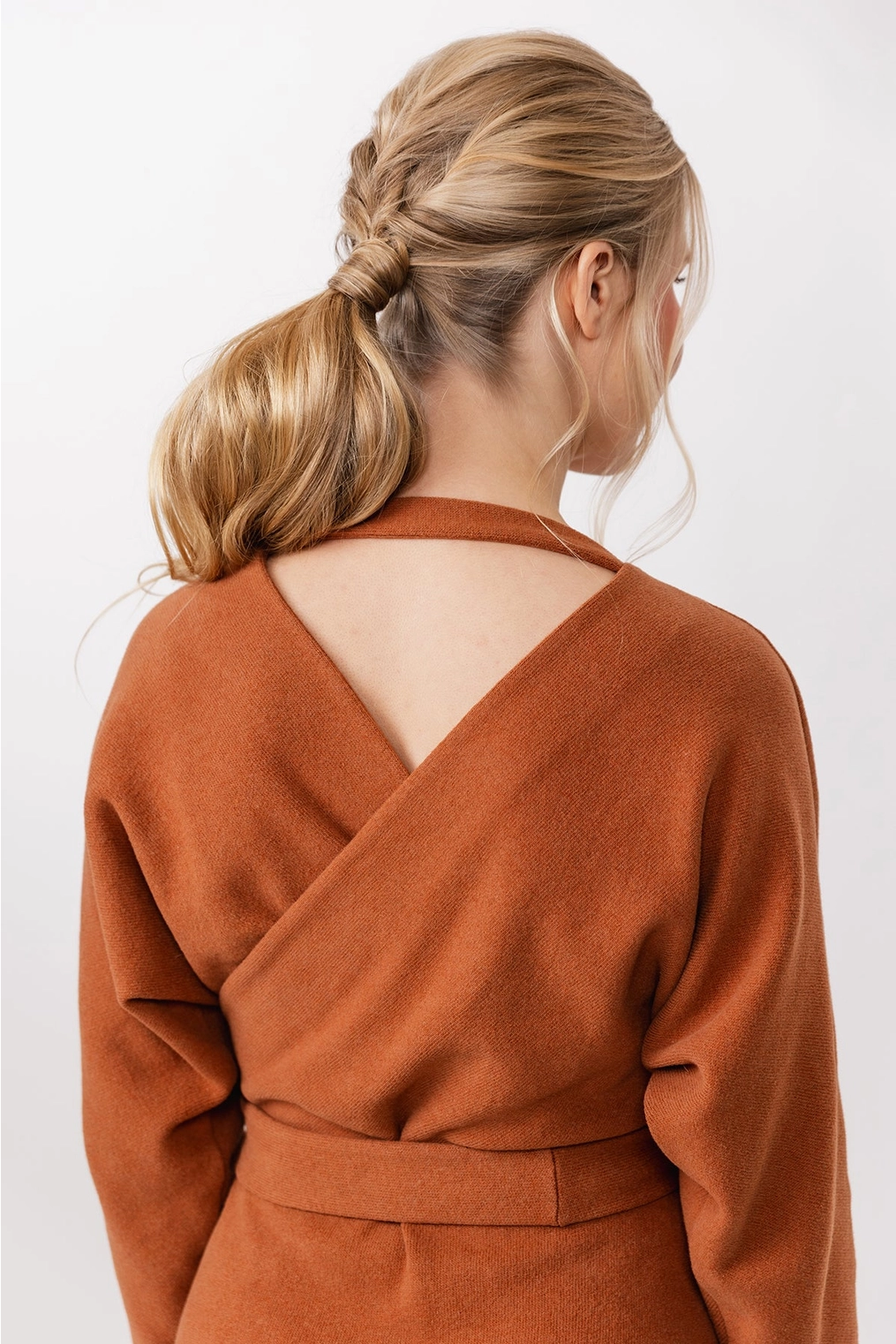 Named Clothing | Kajo batwing wrap sweater & kjole str. 32-56