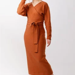 Named Clothing | Kajo batwing wrap sweater & kjole str. 32-56