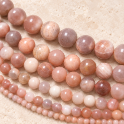 Perlestreng | Pink månesten
