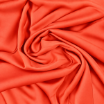 Satinvævet viskose koral-orange fv. 024