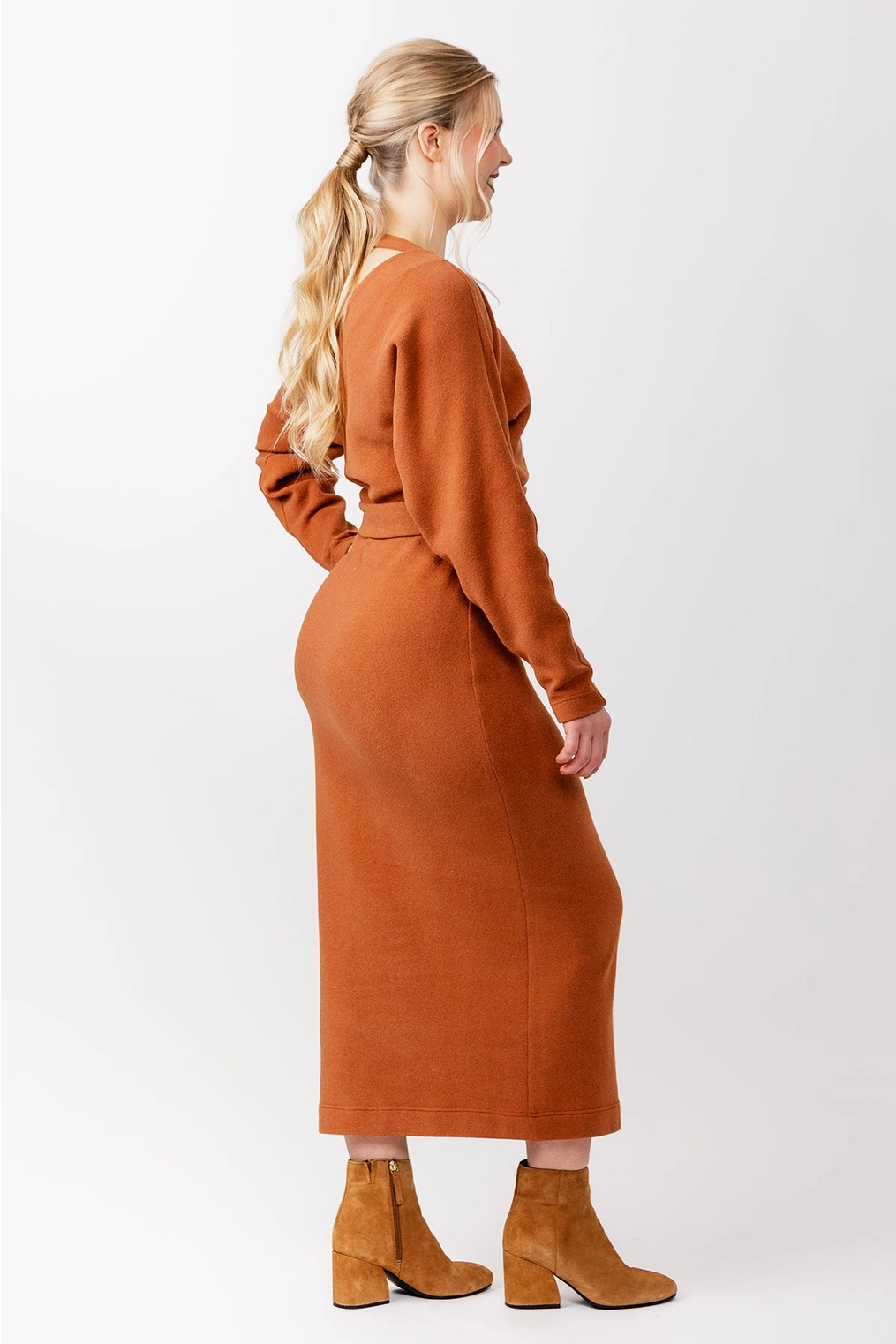 Named Clothing | Kajo batwing wrap sweater & kjole str. 32-56