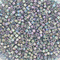 Miyuki delica's 11/0 - gold luster transparant blue gray rainbow 111