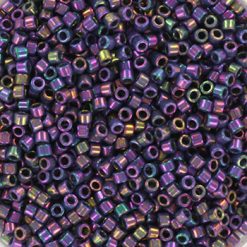 Miyuki delica's 11/0 - opaque luster purple gray rainbow 134