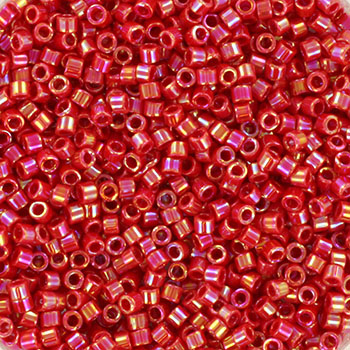 Miyuki delica's 11/0 - opaque ab red 162