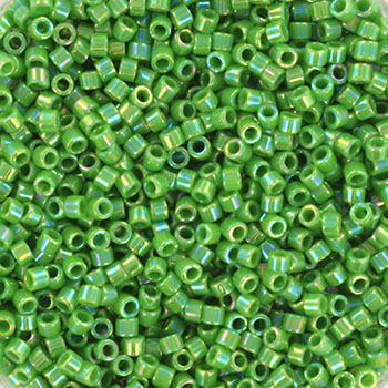 Miyuki delica's 11/0 - opaque ab green 163