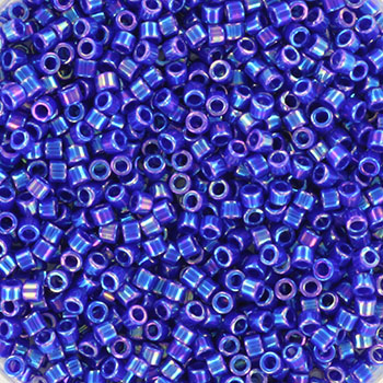 Miyuki delica's 11/0 - opaque ab cobalt 165