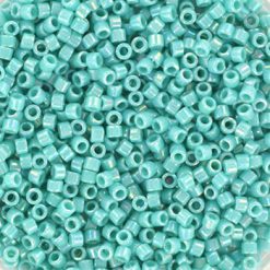 Miyuki delica's 11/0 - opaque ab turquoise green 166