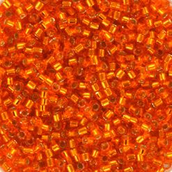 Miyuki delica's 11/0 - silverlined orange 45