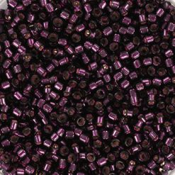 Miyuki delica's 11/0 - silverlined dyed wine 611