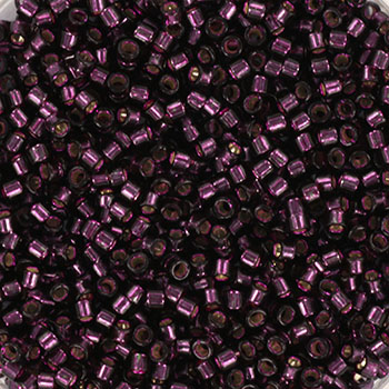 Miyuki delica's 11/0 - silverlined dyed wine 611