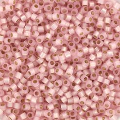 Miyuki delica's 11/0 - silverlined dyed alabaster light rose 624