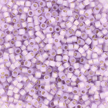 Miyuki delica's 11/0 - silverlined dyed alabaster lilac 629