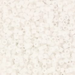 Miyuki delica's 11/0 - opaque matte white 750